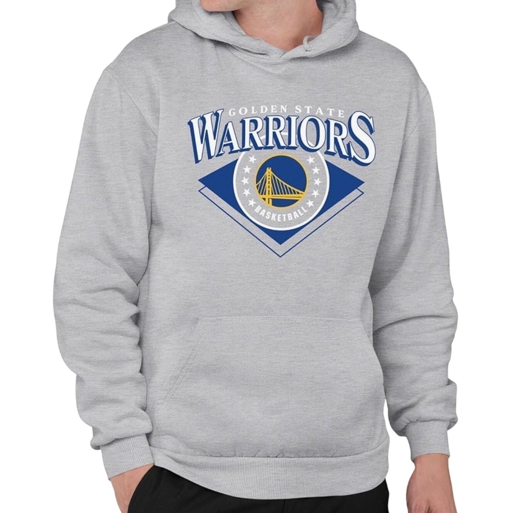 Golden State Warriors Basketball Graphic Hoodie Gray Men's 3XL